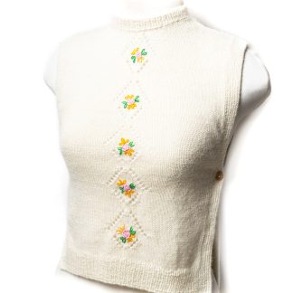 Chaleco recto botones laterales 100% alpaca - Handina