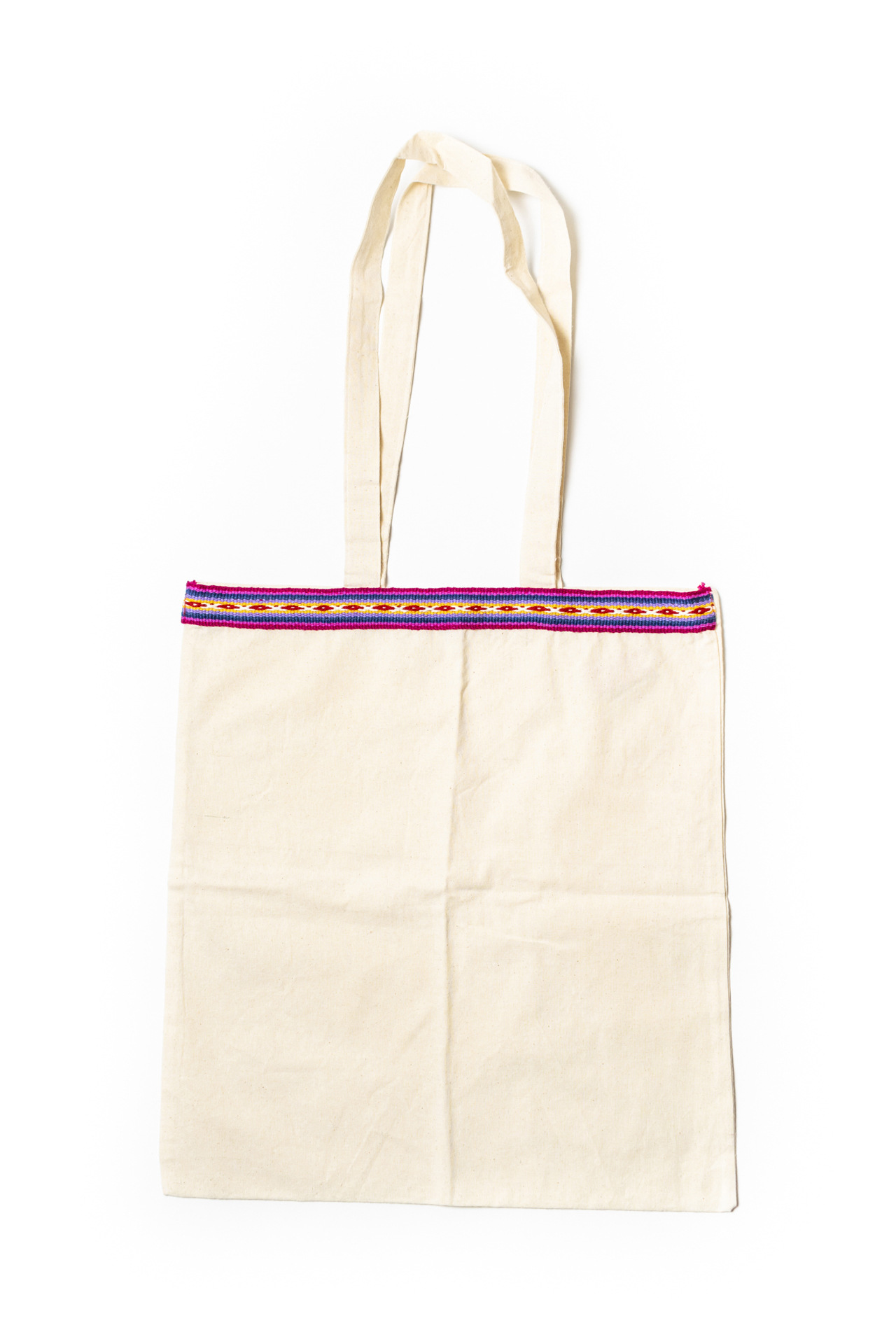 Bolsa de tocuyo con aplicación de telar - Imagen 2