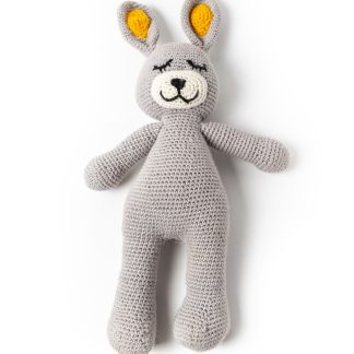 Conejo grande tejido a crochet 100% algodón