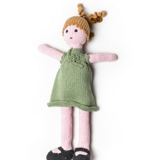 Muñeca de trapo tejida en algodón