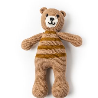 Oso grande tejido a crochet 100% algodón