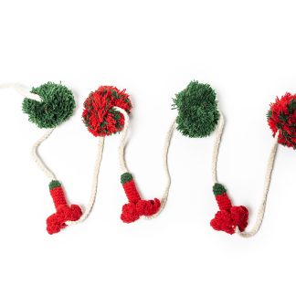 Tira de pompones y flores Handina