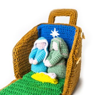 Nacimiento cajita tejido a crochet Handina