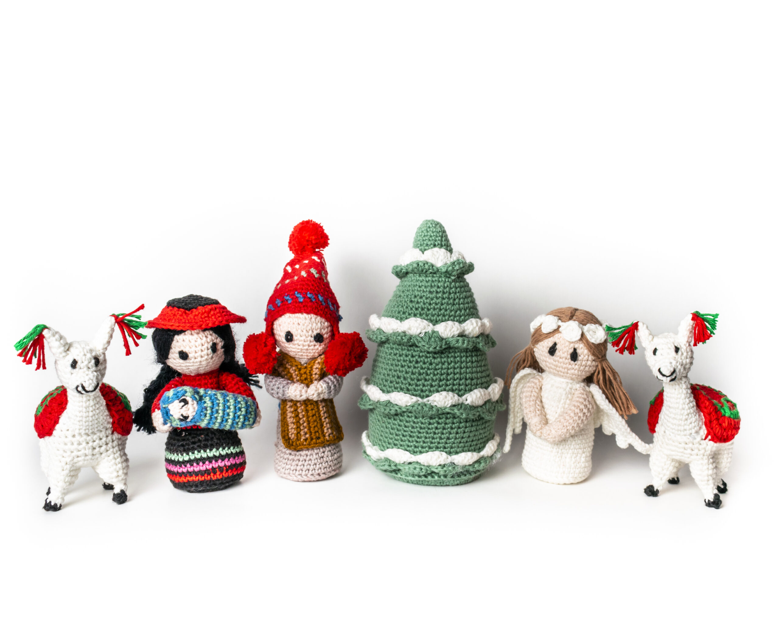 Nacimiento andino crochet 7 piezas - Handina