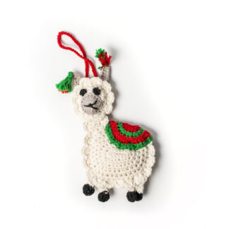 Alpaca plana tejida a crochet - Handina