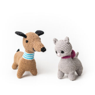 Mascotas gatita - perrito tejidos a crochet 100% algodón