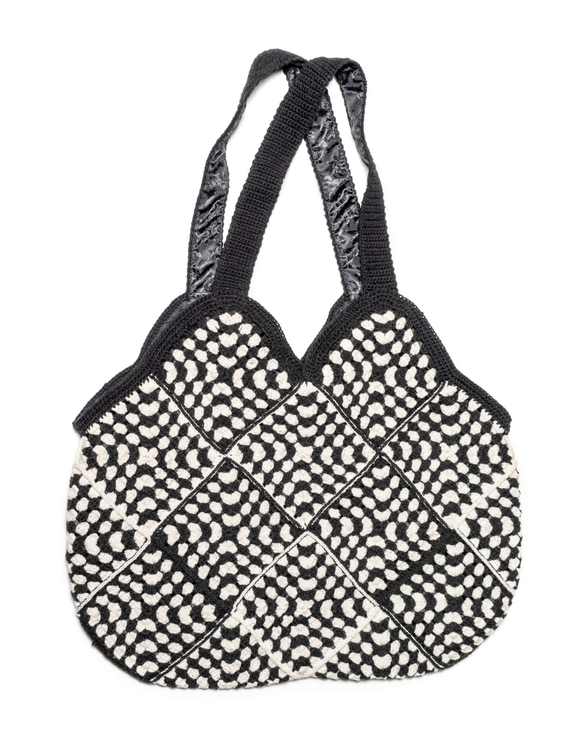 Cartera rombo 100% algodón tejido a crochet